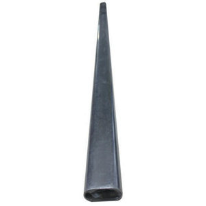Tube ovale chrome L. 2 m x 30 x 15 mm