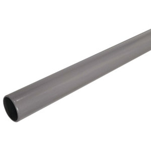 Tube rond pour penderie 18 mm gris L. 2 m