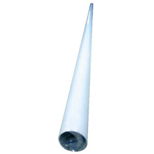 Tube rond - Blanc - L. 1 m x ø. 18 mm