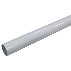 Tube rond 18 mm blanc - L. 2 m x Ø 18mm