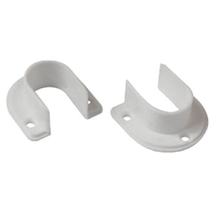 Lot de 2 supports pour penderie 18 mm blanc