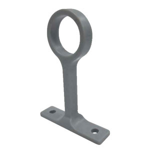 Support penderie fixe rond 18mm gris