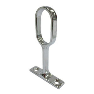 Sup penderie fixe oval 30x15mm chrome