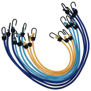 Lot de 9 sandows en polypropylène - Ø 8 mm/Ø 9 mm