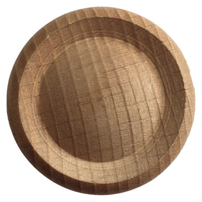 Bouton rond en bois de hêtre Ø 30 mm
