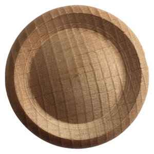 Bouton rond en bois de hêtre Ø 30 mm