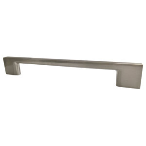 Poignée droite entraxe 160 mm en acier chromé