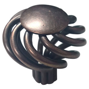 Bouton torsadé finition vieilli