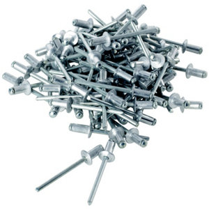 Lot de 40 rivets en aluminium et acier 4 x 16 mm