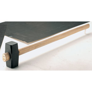 Masse 3 kg avec manche en bois - Noir