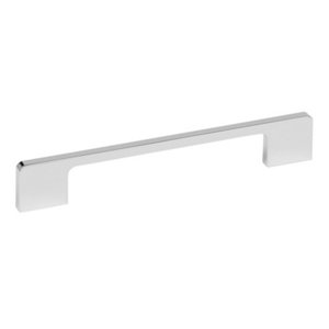 Poignée de couleur chrome brillant l. 200 mm P. 8 mm H. 32 mm