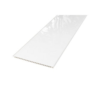 Lambris PVC blanc brillant l. 25 cm x L. 2,60 m