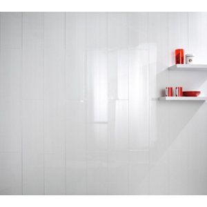 Lambris PVC blanc laqué l. 25 cm x L. 1,20 m