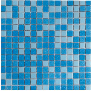 Mosaïque "Atlantic bleue" - l. 32,7 x L. 32,7 cm
