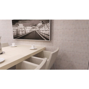 Mosaïque "Carrara" pierre naturelle blanc - l. 30 x L. 30 cm - Carreaux 2,3 x 2,3 cm