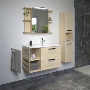 Mitigeur lavabo chromé "Ayaz" - H. 15,5 cm