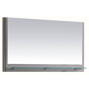 Miroir Salsa laqué taupe brillant l. 100 X H. 55 X P. 13,2 cm