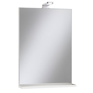 Miroir SLIM blanc laqué brillant l. 50 X H.70 X P. 11,6 cm