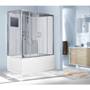 Baignoire-douche "Confort" long. 170 x larg. 85 cm x haut. 215 cm