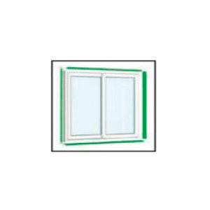 Kit tapé d'isolation blanc pour baie aluminium 215x210 cm