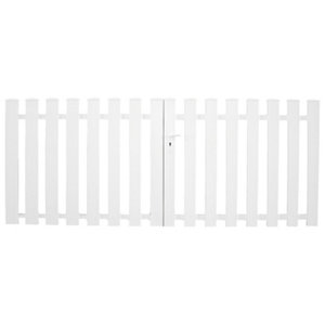 Portail PVC battant blanc "Oléron" - L. 3,50 x H. 1,20 m