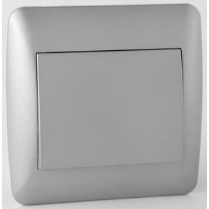Interrupteur "OME" silver conforme à la norme NFC 15-100