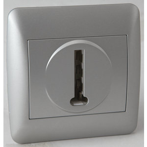 Prise téléphone "OME" silver