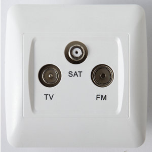  Prise TV/FM/SAT "OME" blanc