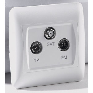  Prise TV/FM/SAT "OME" blanc
