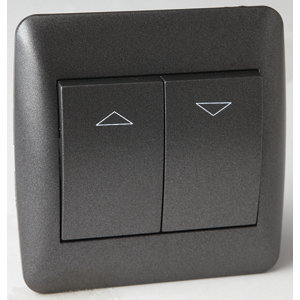 Interrupteur volet roulant "OME" anthracite