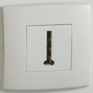 Prise téléphone "Kobé" - Blanc