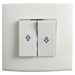 Interrupteur double va-et-vient "Kobé" - Blanc