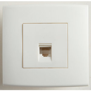 Prise Ethernet RJ45 "Kobé" - Blanc