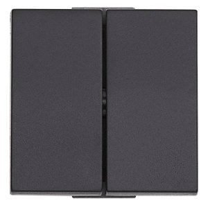 Interrupteur double va-et-vient "Kobé" - Noir