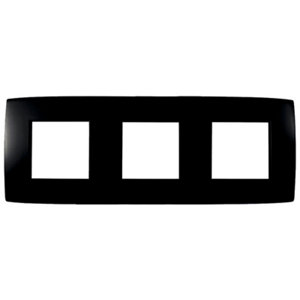 Plaque triple "Kobe" noir mat