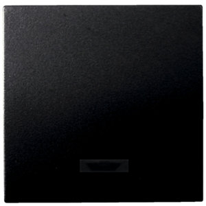 Interrupteur va-et-vient à voyant "Kobe" noir mat