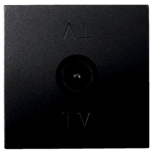 Prise TV Male 9,52mm "Kobe" noir mat