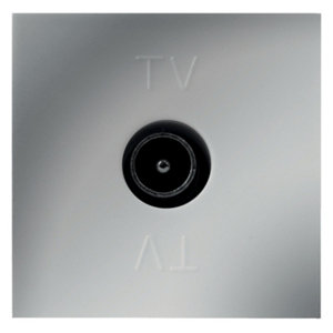 Prise TV Male 9,52mm "Kobe" silver
