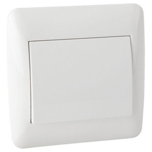 Lot 6 interrupteurs va-et-vient "OME" blanc