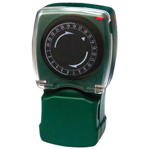 Programmateur mécanique IP44. Maxi 3 680 W. Garantie 2 ans