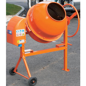 Bétonnière électrique avec 2 roulettes - 160 L