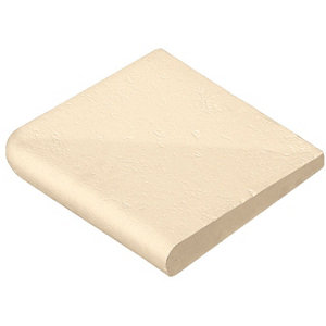 Angle sortant en granulats de matière naturelle béton beige aspect vieilli 450x450x40 mm