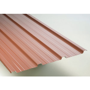 Bac en acier galvanisé rouge tuile 2 x 0,9 m