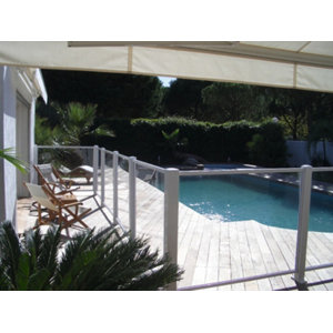 Kit poteau pour piscine "Horizon" - H. 1,25 m x section 8 x 8 cm