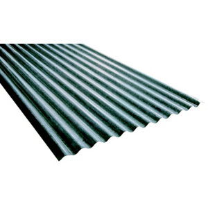 Plaque ondulée en acier galvanisé L. 200 cm l. 90 cm