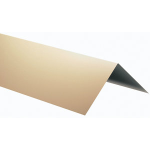 Rive pour bac acier beige Long. 2 m. Certifié CE.