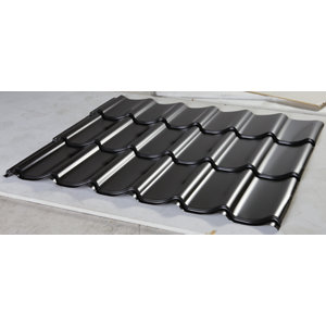 Tôle en acier galvanisé gris anthracite - L. 3 x l. 1,10 m