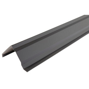 Rive pour plaque imitation tuile gris graphite 2,3 mètres