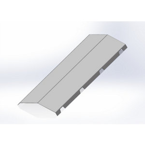 Faîtière crantée pour bac acier - Vert