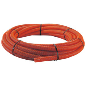 Gaine TPC annelée Ø 40 mm L. 25 m rouge Ø 40 mm